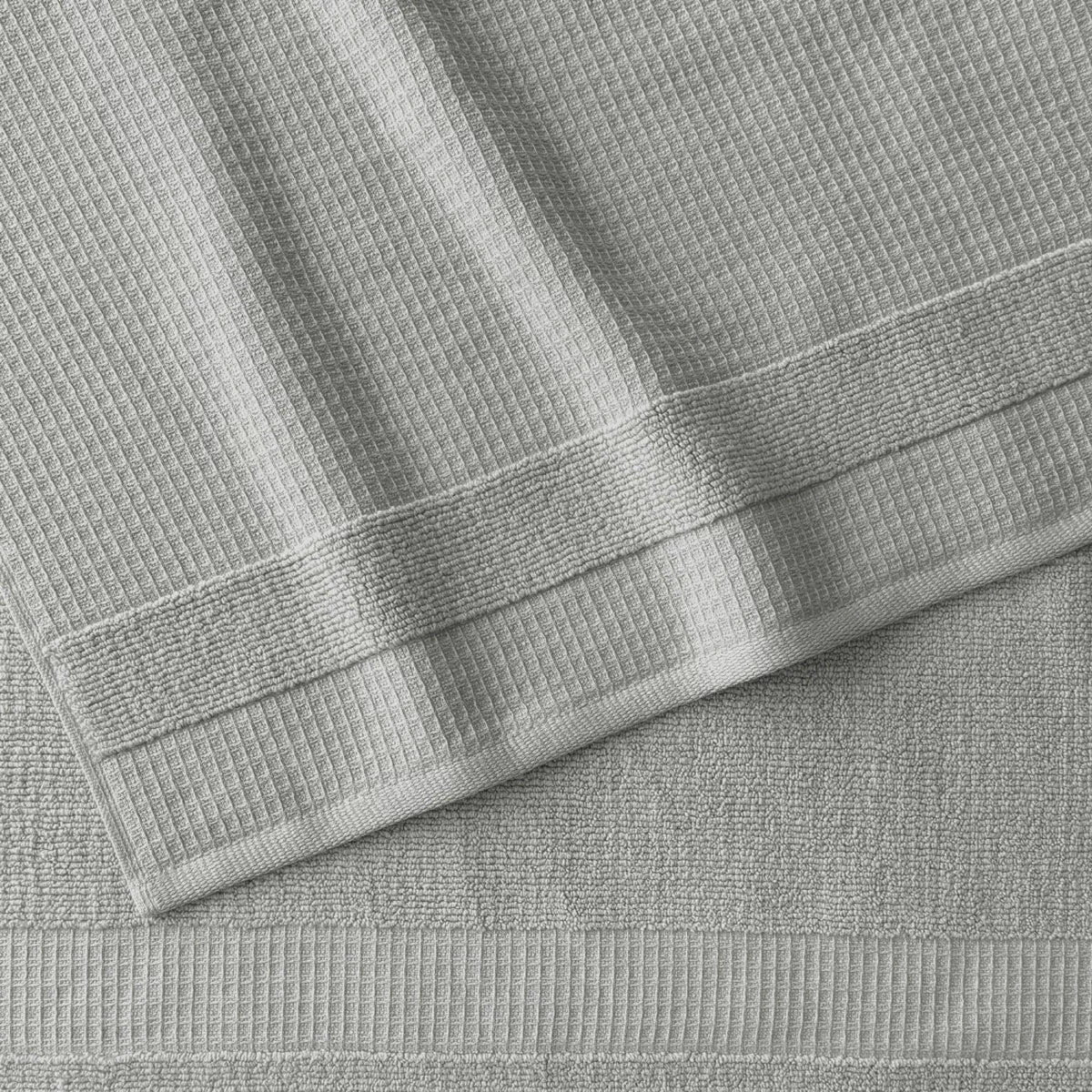 Welhome 100% Cotton Waffle Bath Towel