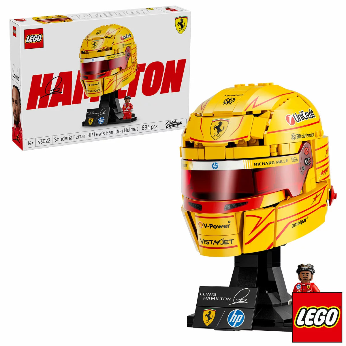 LEGO Editions Vehicles F1 Helmet Assortment - Models 43014 / 22 (14+ Years)