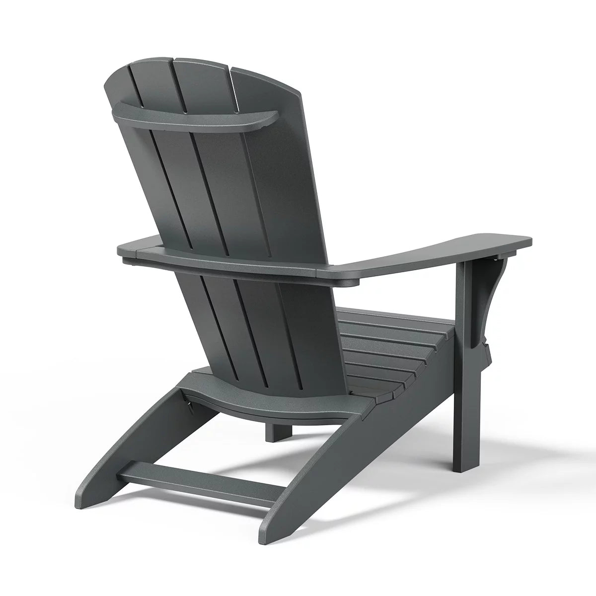 Leisure Line Adirondack Faux Wood Garden Chair in Grey