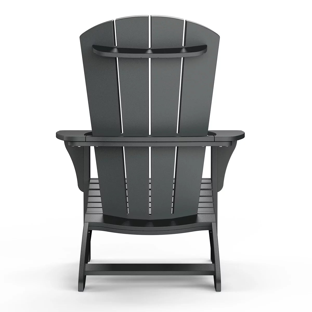 Leisure Line Adirondack Faux Wood Garden Chair in Grey