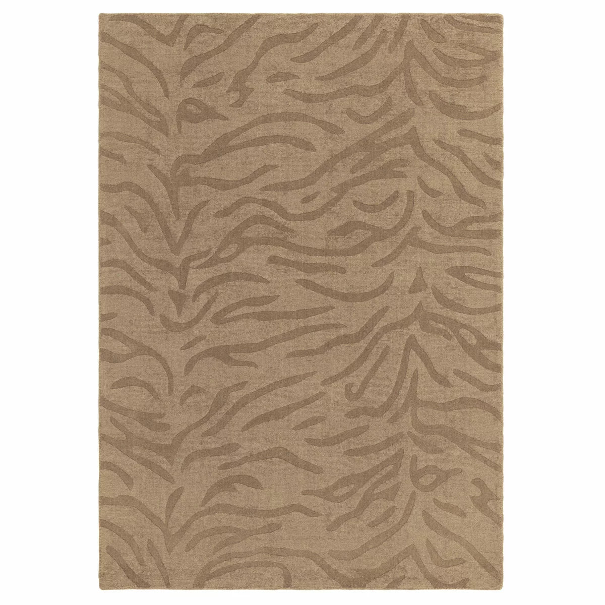 Tigra Animal Print Mocha Rug, in 3 Sizes