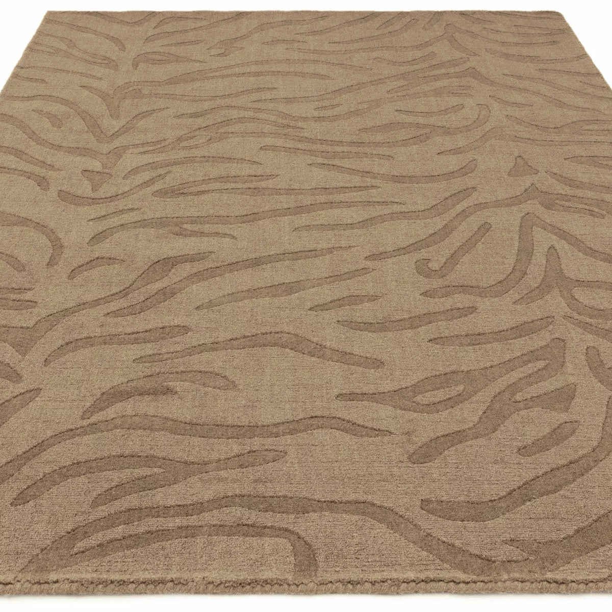 Tigra Animal Print Mocha Rug, in 3 Sizes