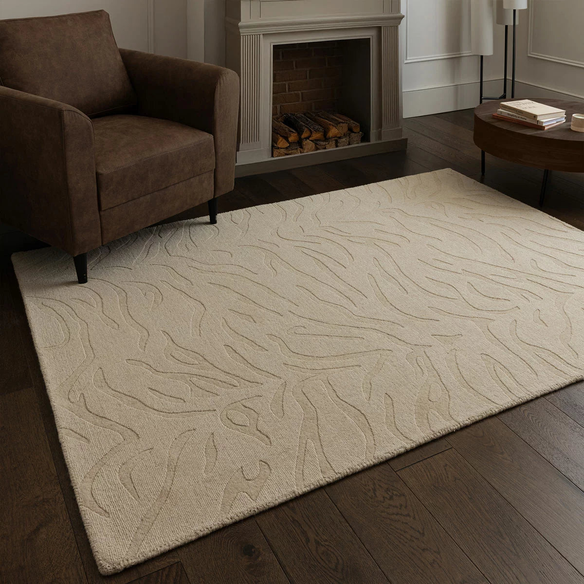 Tigra Animal Print Natural Rug, in 3 Sizes