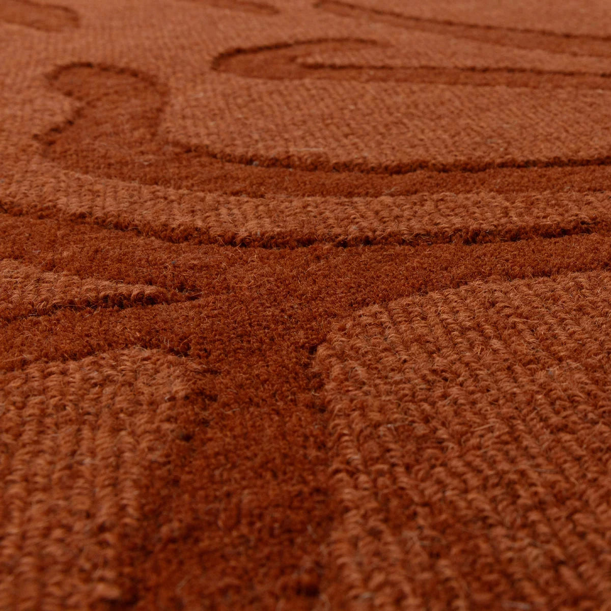 Tigra Animal Print Spice Orange Rug, in 3 Sizes
