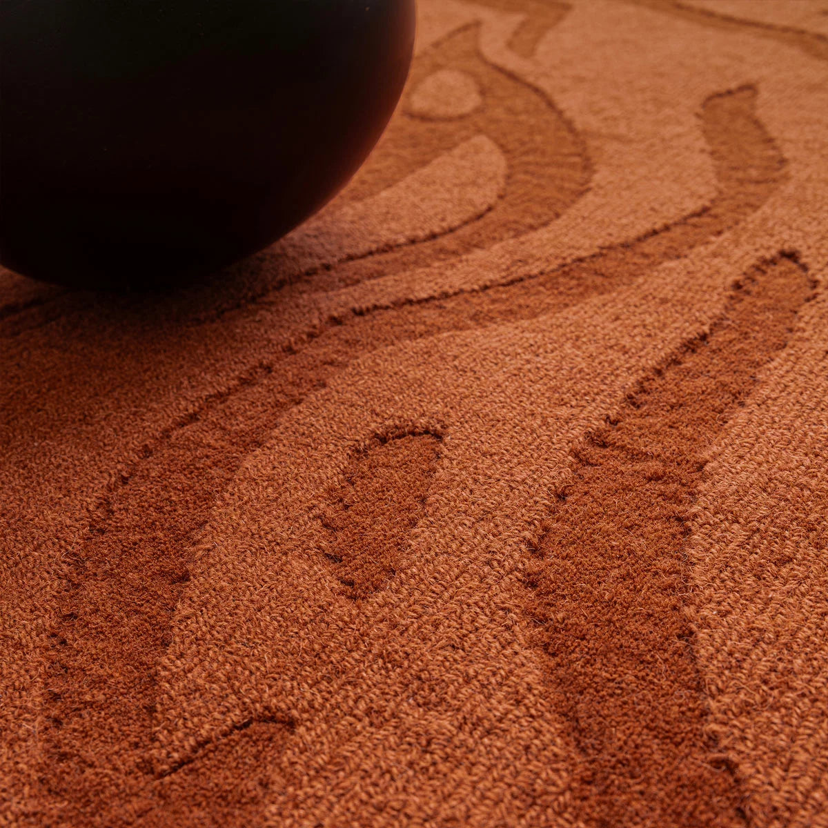Tigra Animal Print Spice Orange Rug, in 3 Sizes