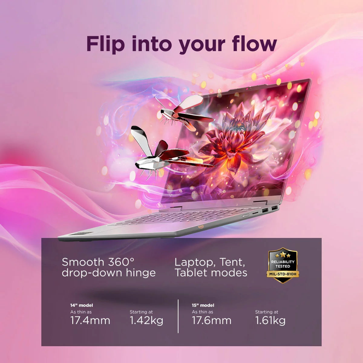 Lenovo IdeaPad 5 14AGP11 Copilot +, AMD Ryzen 5 AI, 16GB RAM, 512GB SSD, 14 Inch