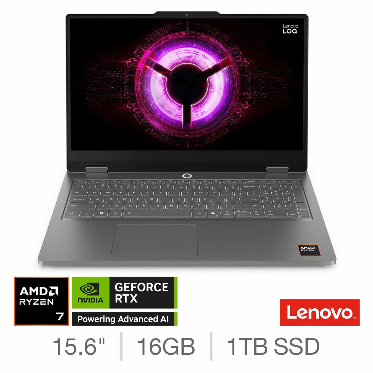Lenovo LOQ 15ARP11, AMD Ryzen 7, 16GB RAM, 1TB SSD, NVIDIA GeForce RTX 5050