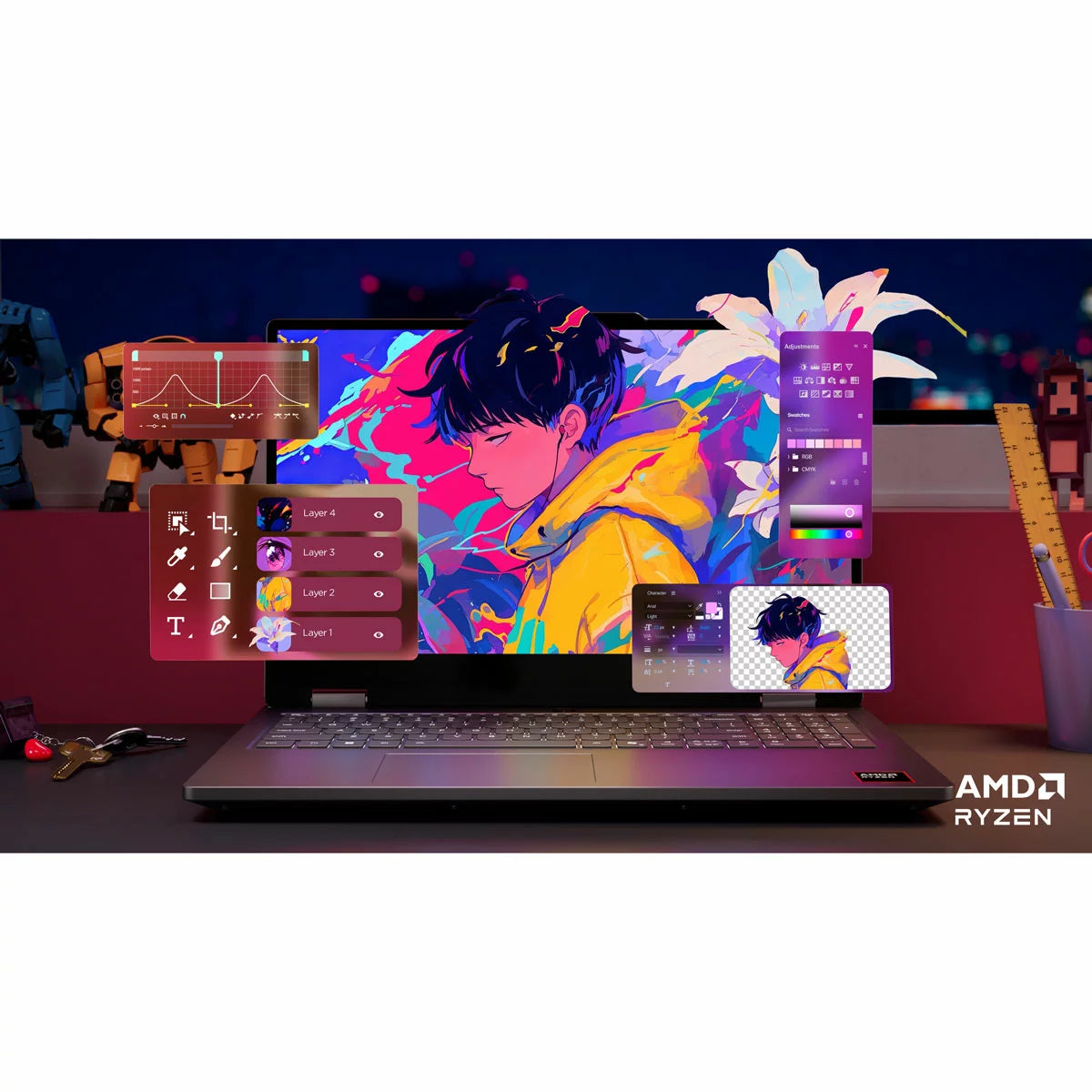 Lenovo LOQ 15ARP11, AMD Ryzen 7, 16GB RAM, 1TB SSD, NVIDIA GeForce RTX 5050
