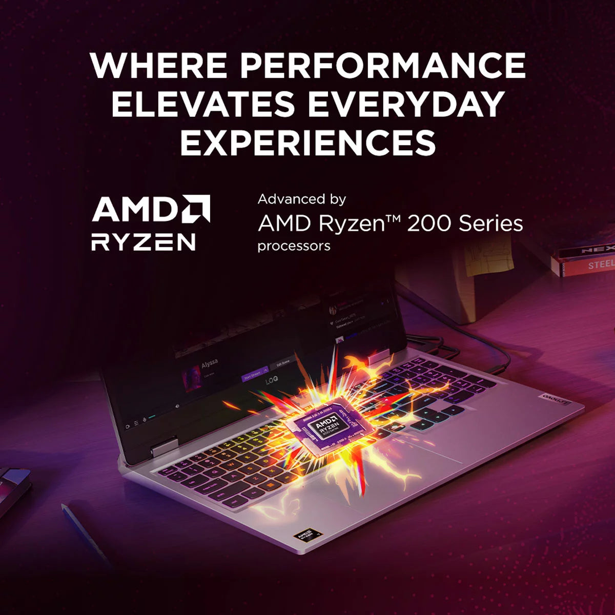 Lenovo LOQ 15HP10, AMD Ryzen 7, 32GB RAM, 1TB SSD, NVIDIA GeForce RTX 5060, 15.6