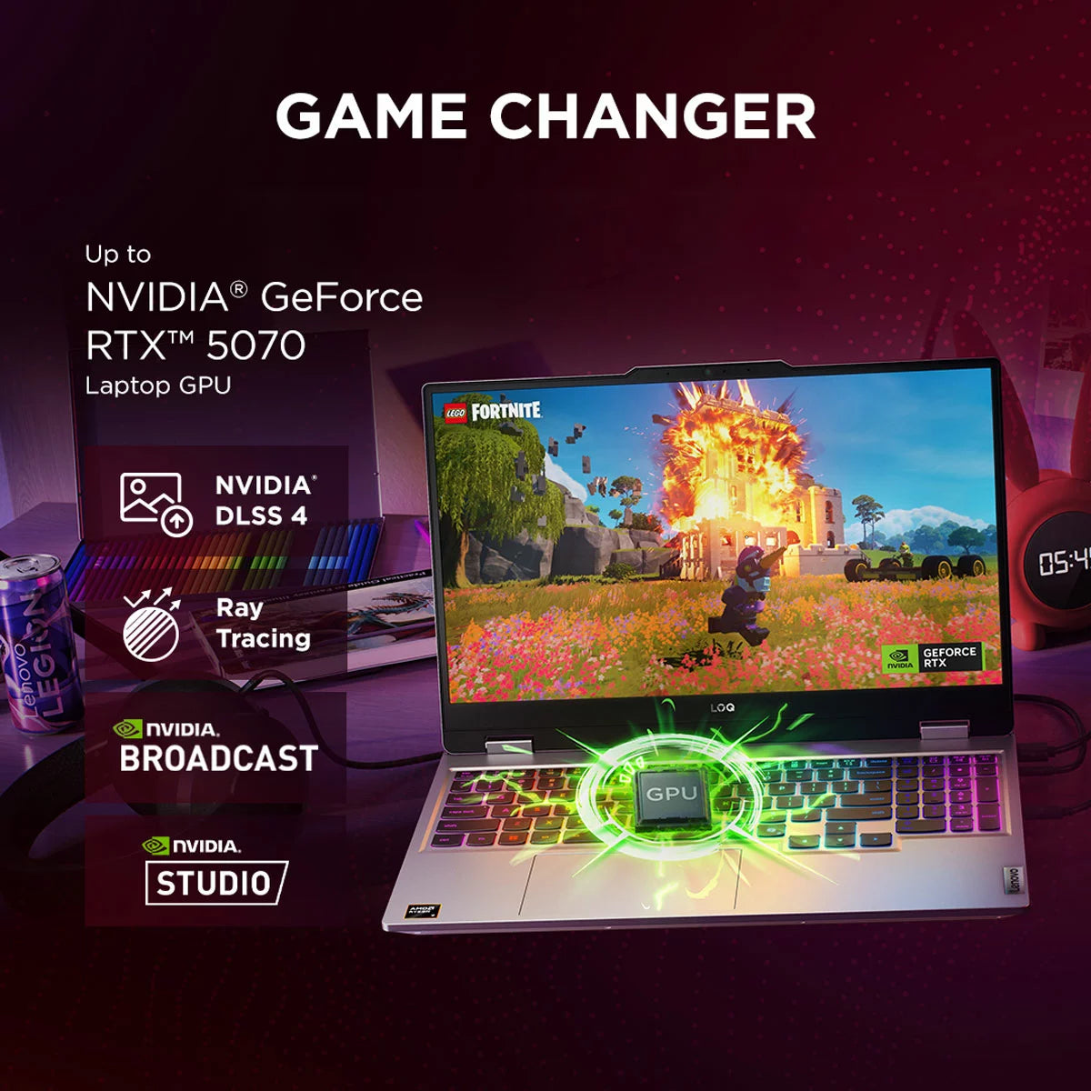 Lenovo LOQ 15HP10, AMD Ryzen 7, 32GB RAM, 1TB SSD, NVIDIA GeForce RTX 5060, 15.6