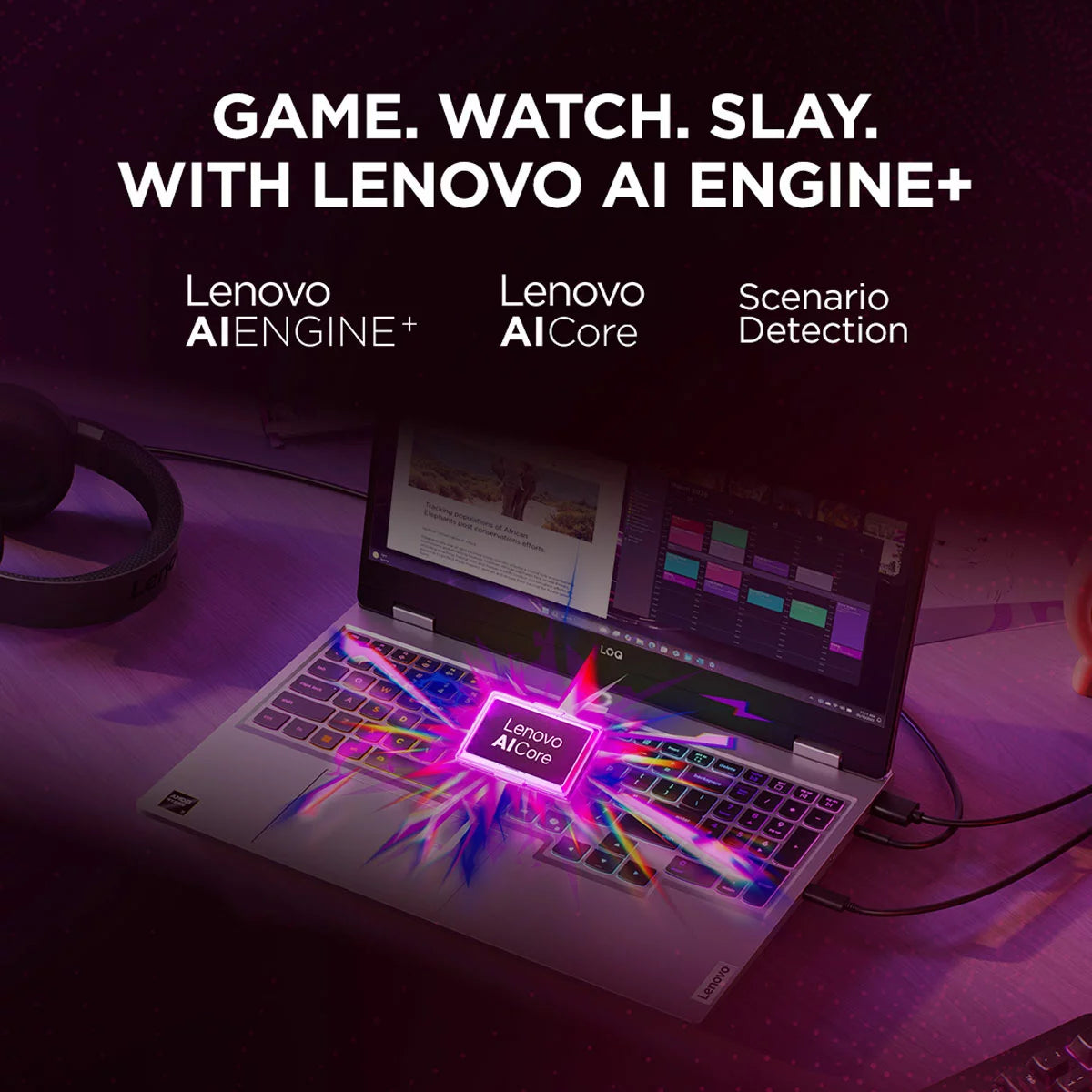 Lenovo LOQ 15HP10, AMD Ryzen 7, 32GB RAM, 1TB SSD, NVIDIA GeForce RTX 5060, 15.6