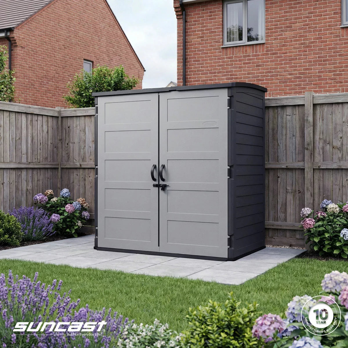 Suncast 5ft 8" x 3ft 6" (1.7 x 1.1m) 3, 000 Litre Vertical Storage Shed