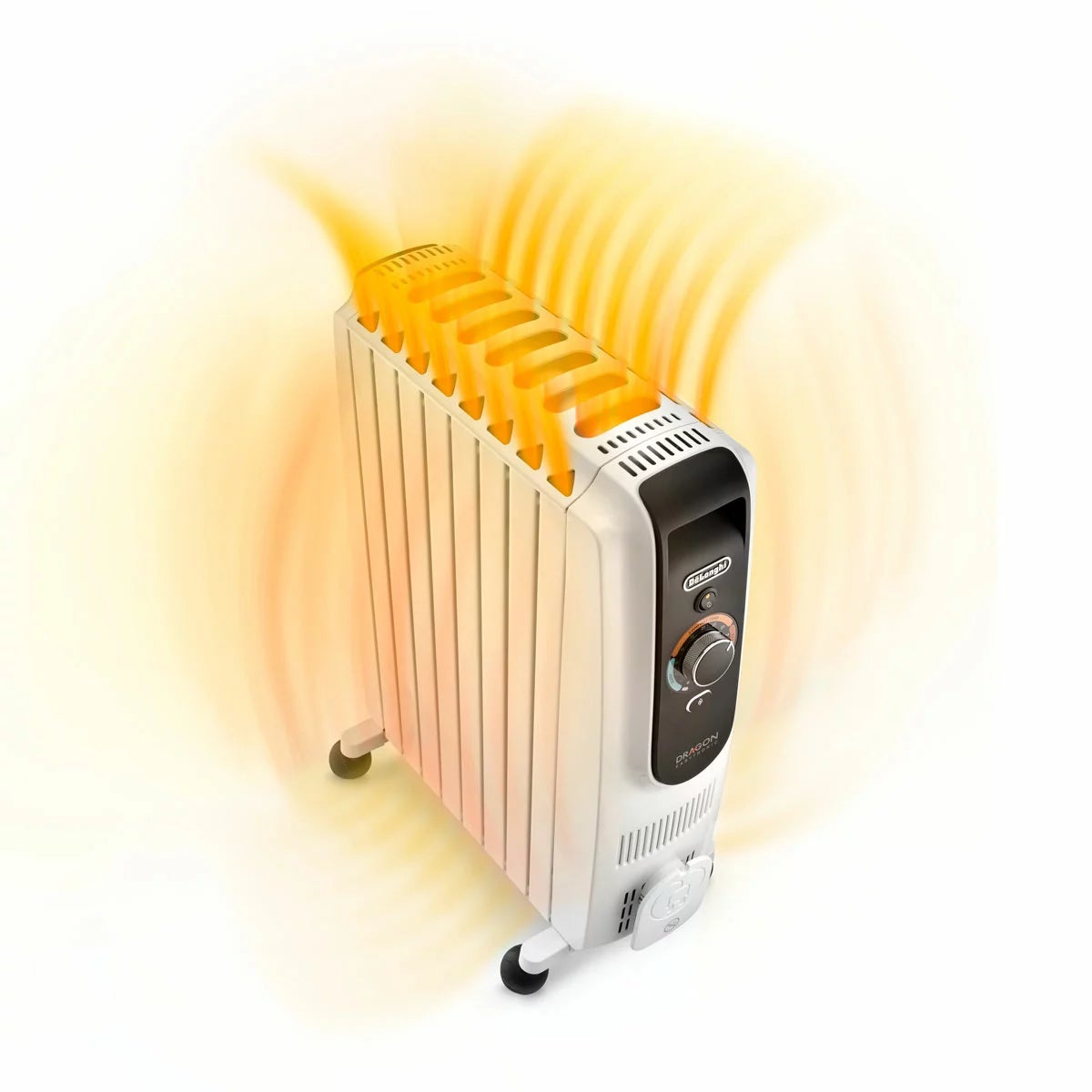 De'Longhi TRD5082T Dragon Oil Filled Radiator in White, view 7