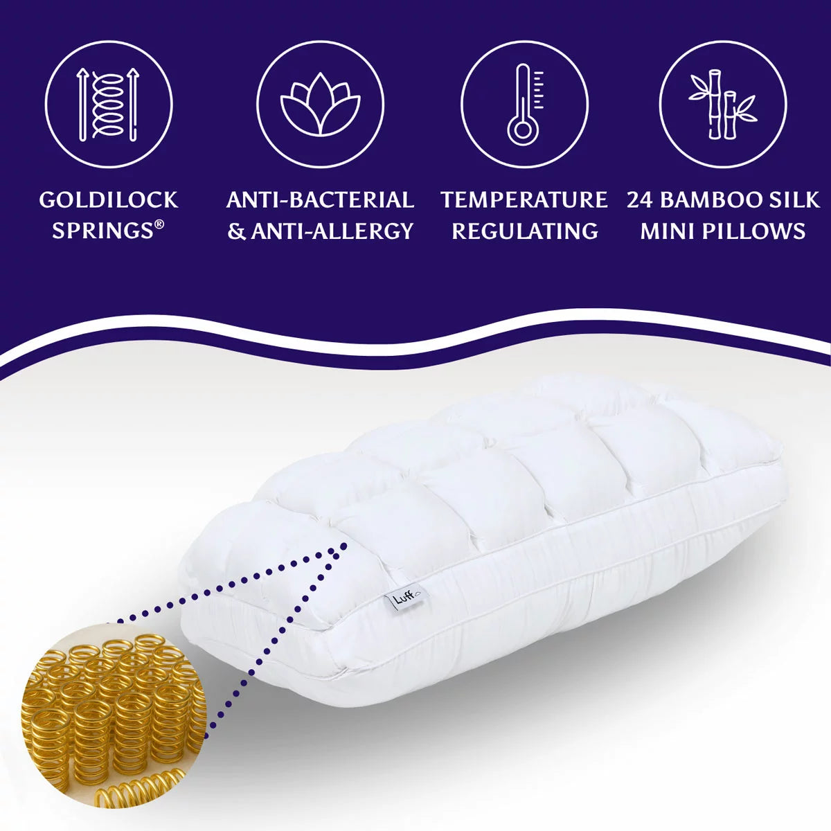 Luff Luxury Bamboo Paradise Springs Pillow