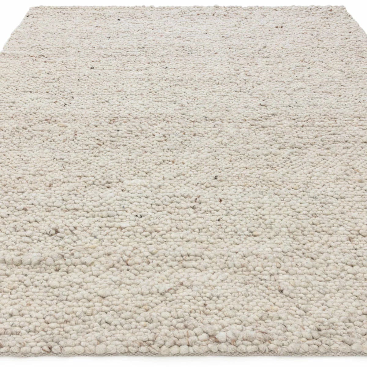 Adler Bouclé Wool Ivory Rug, in 3 Sizes, view 4