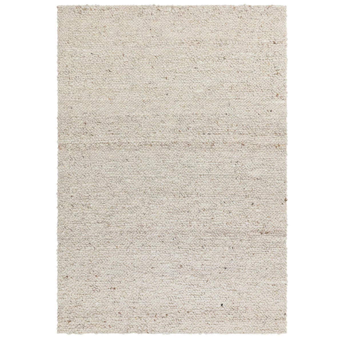 Adler Bouclé Wool Ivory Rug, in 3 Sizes, view 3