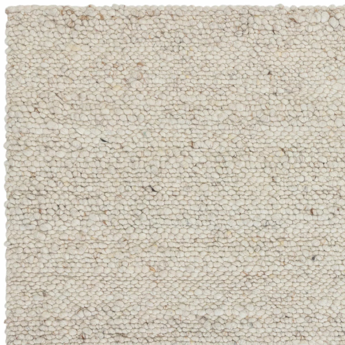 Adler Bouclé Wool Ivory Rug, in 3 Sizes, view 5