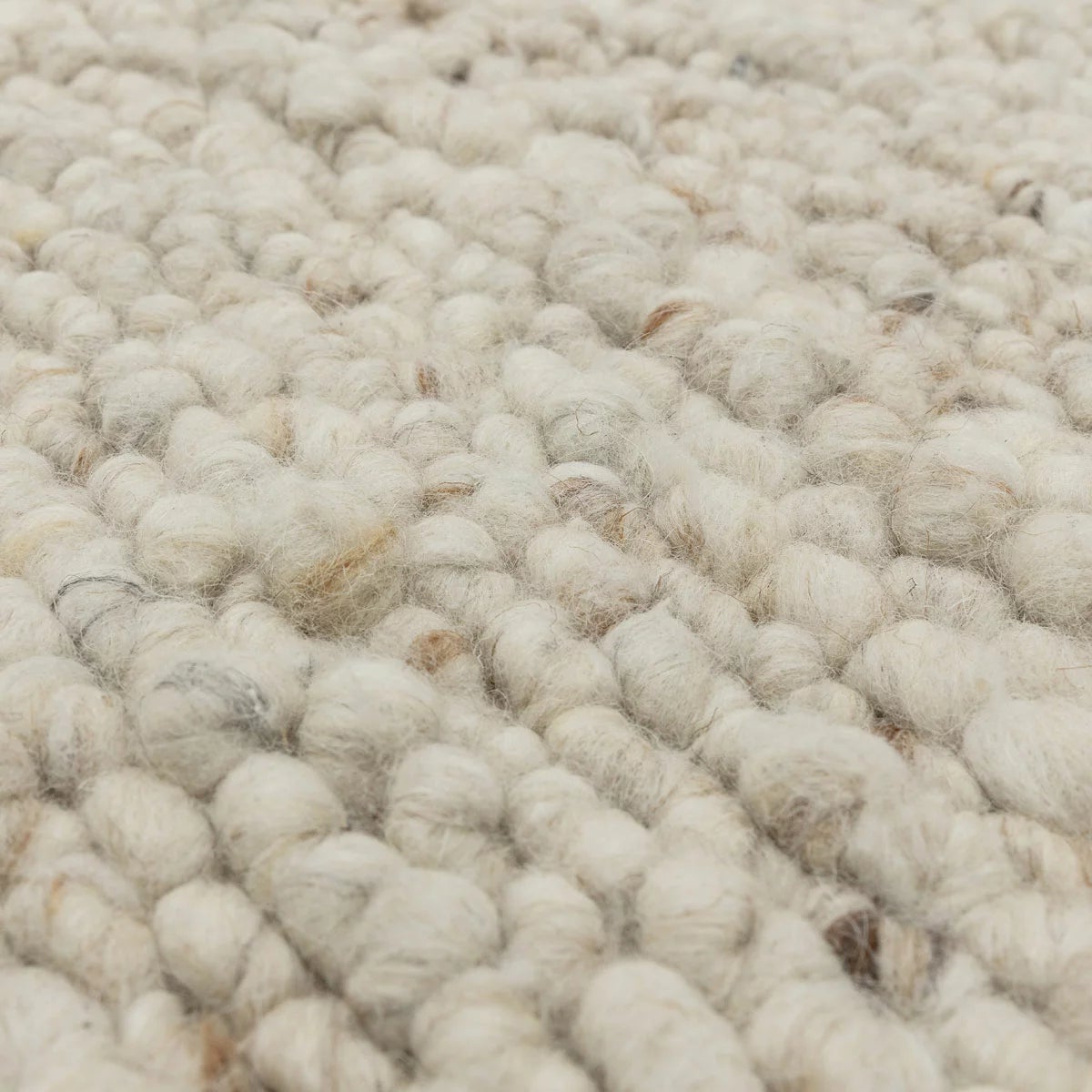 Adler Bouclé Wool Ivory Rug, in 3 Sizes, view 7