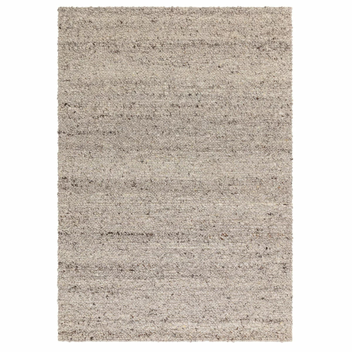 Adler Bouclé Wool Silver Rug, in 3 Sizes, view 3