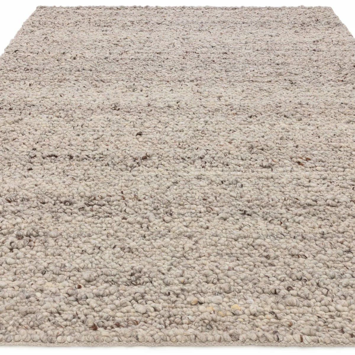 Adler Bouclé Wool Silver Rug, in 3 Sizes, view 4