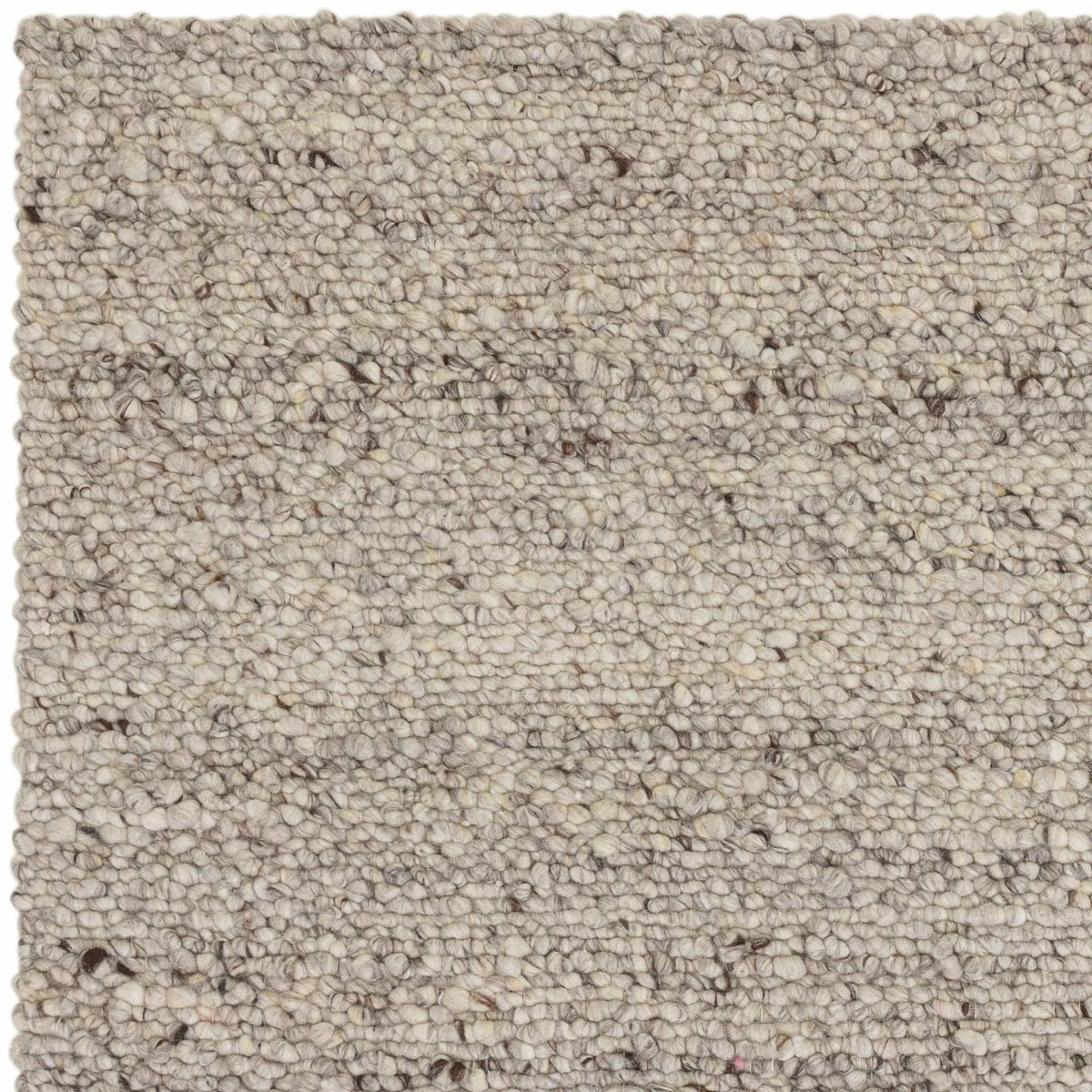 Adler Bouclé Wool Silver Rug, in 3 Sizes, view 5