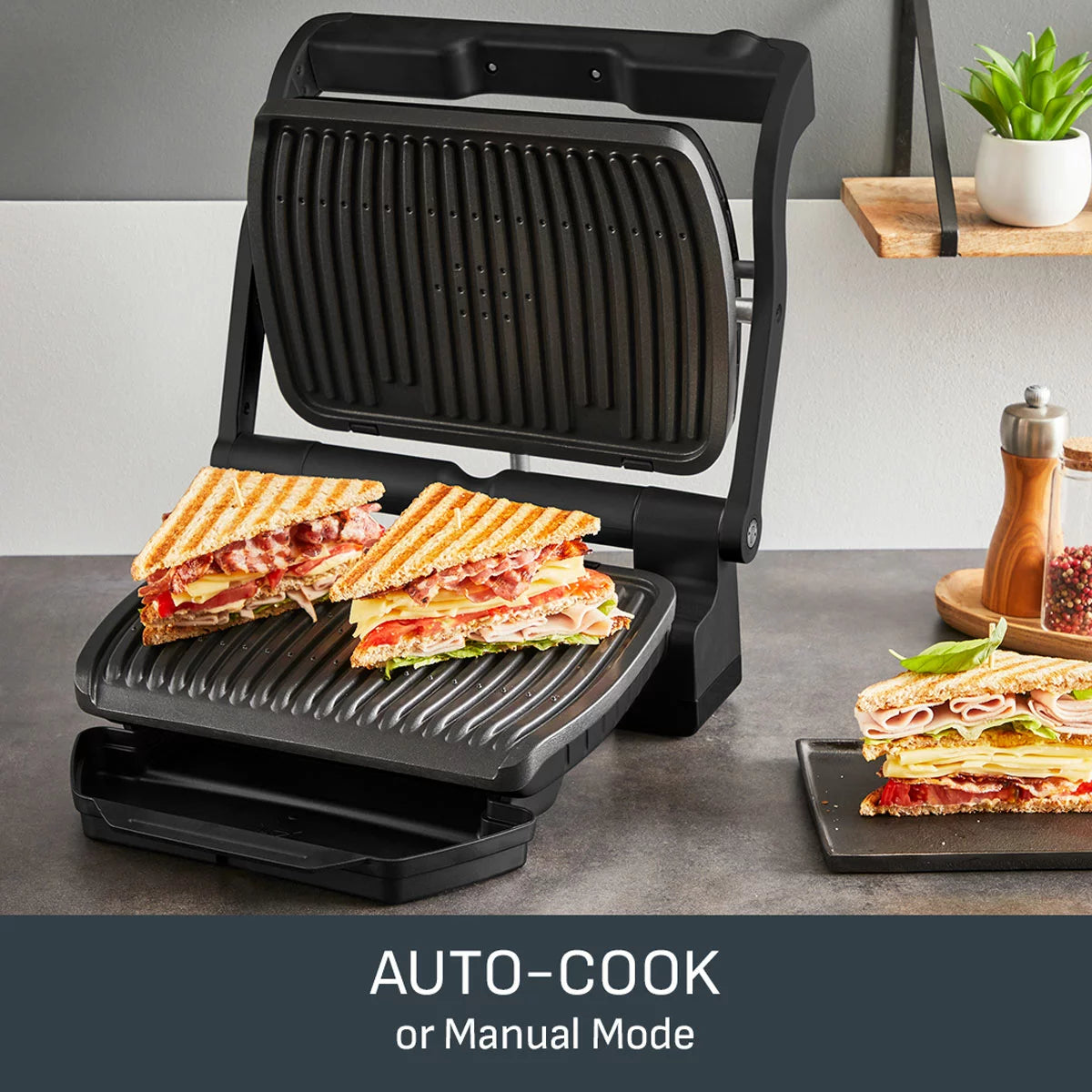 Tefal GC7178G1 OptiGrill+ Health Grill in Black