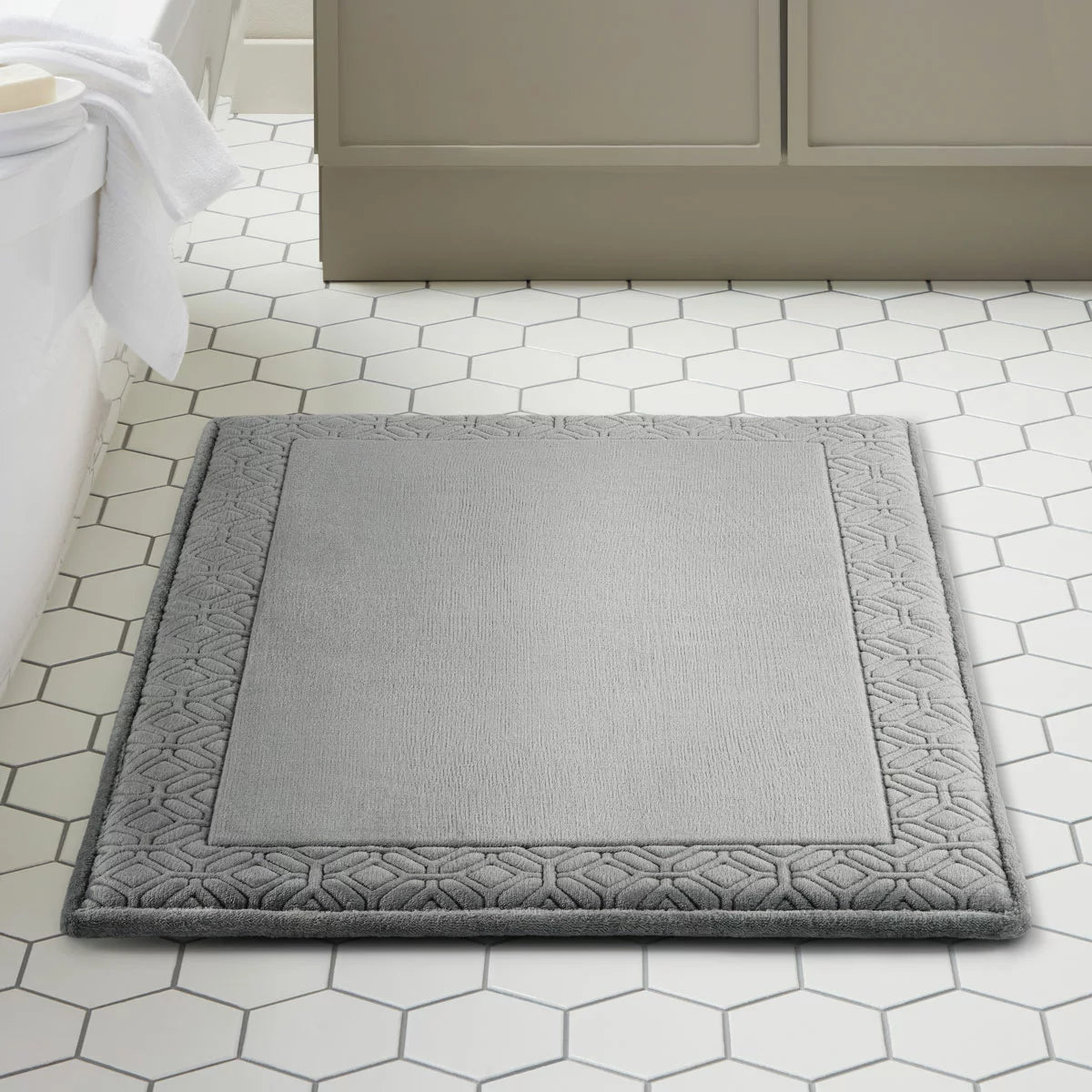 Paramount Memory Foam Plush Bath Mat, 61 x 91 cm