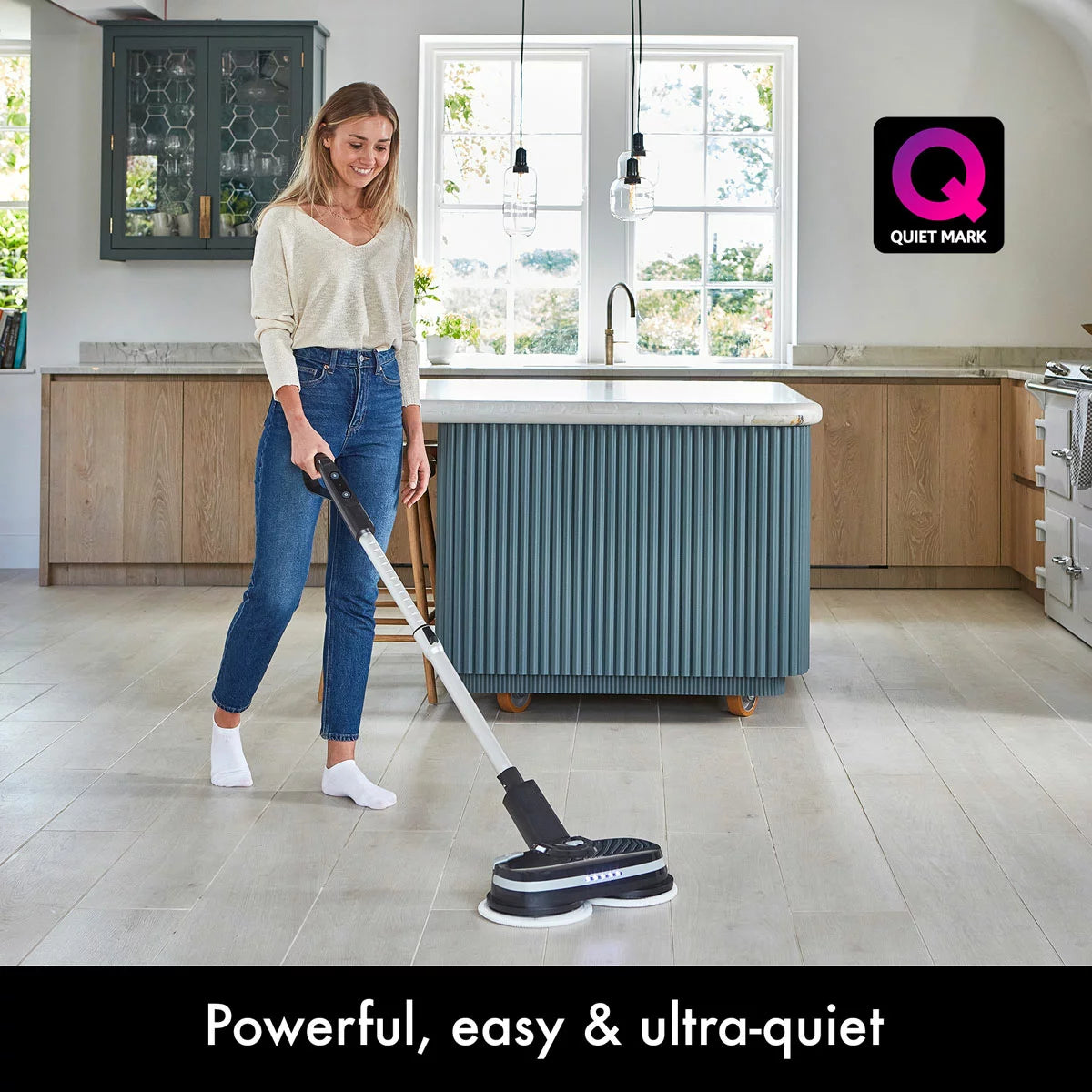 AirCraft PowerGlide Cordless Hard Floor Cleaner & Polisher Black + Extra Set