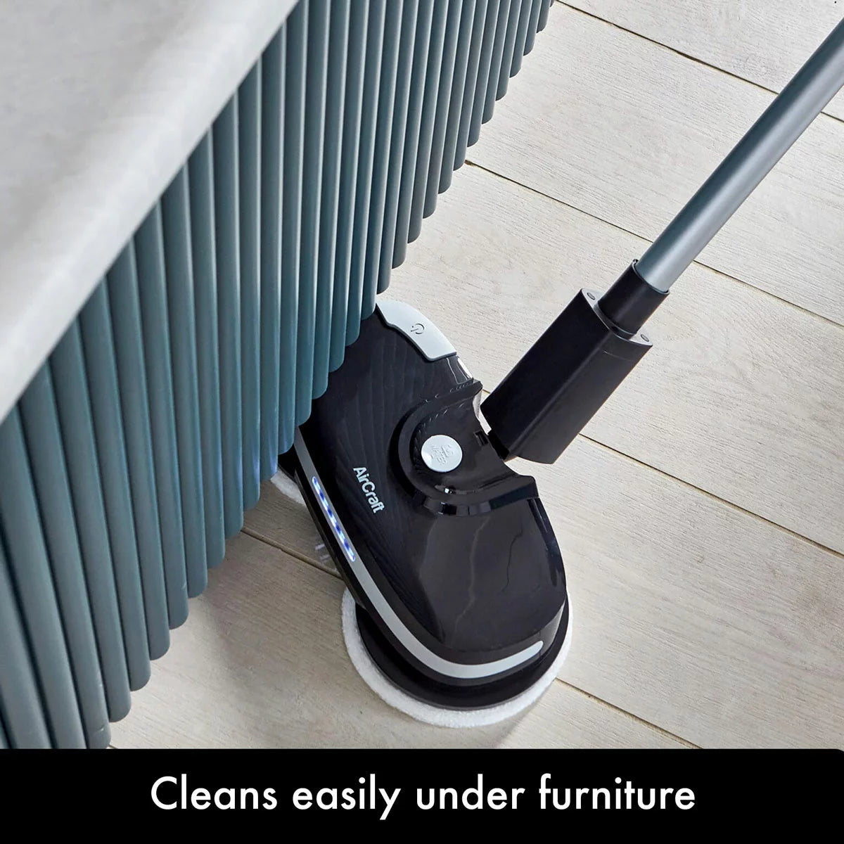 AirCraft PowerGlide Cordless Hard Floor Cleaner & Polisher Black + Extra Set