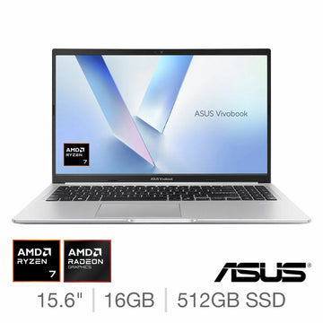 ASUS Vivobook, AMD Ryzen 7, 16GB RAM, 512GB SSD, 15.6 Inch Laptop