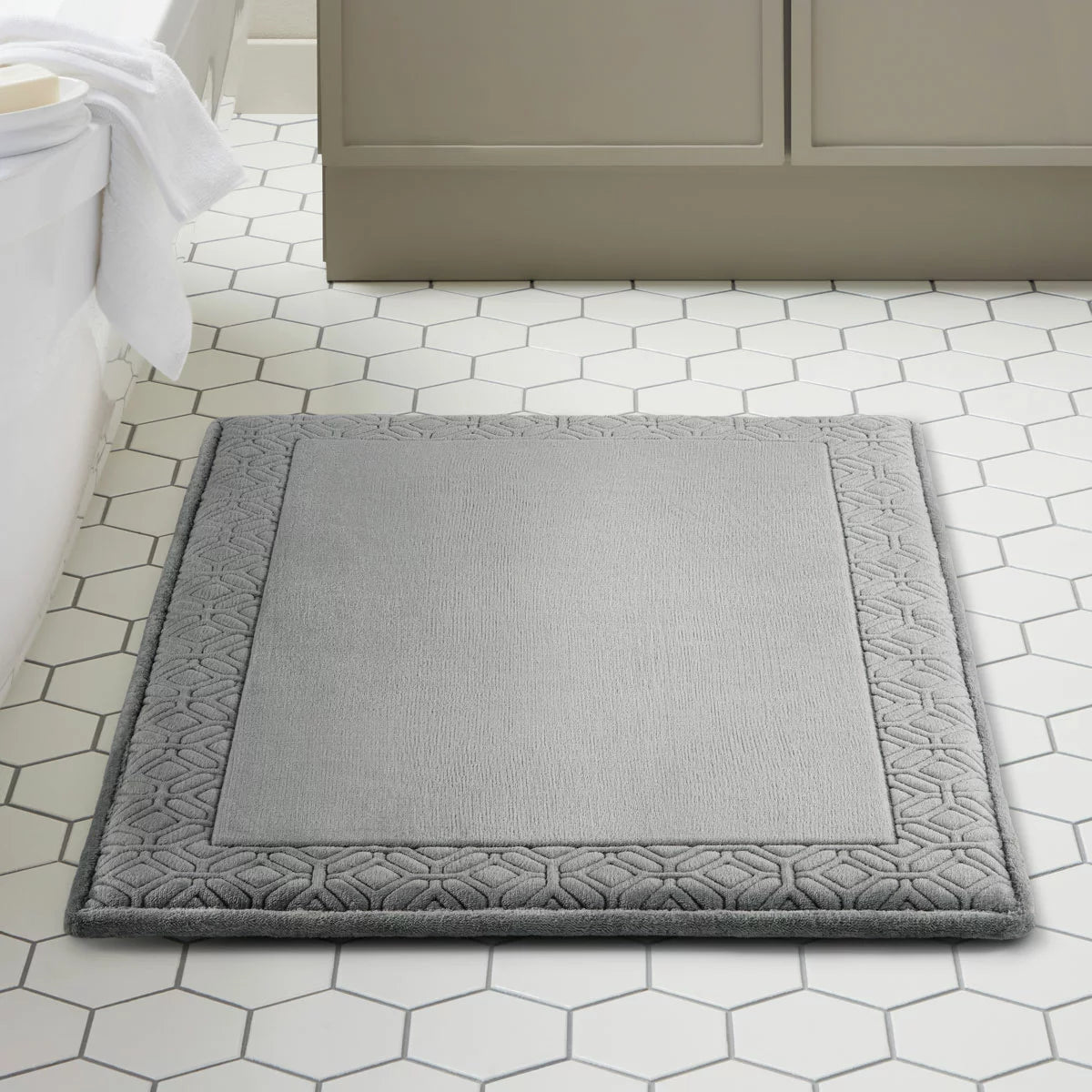 Paramount Memory Foam Plush Bath Mat, 61 x 91 cm