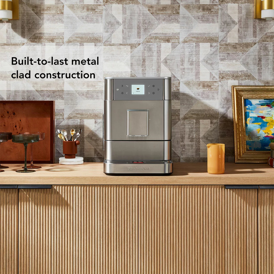 KitchenAid 5KES8556BSX Fully Automatic KF6 Espresso Coffee Machine in Stainless