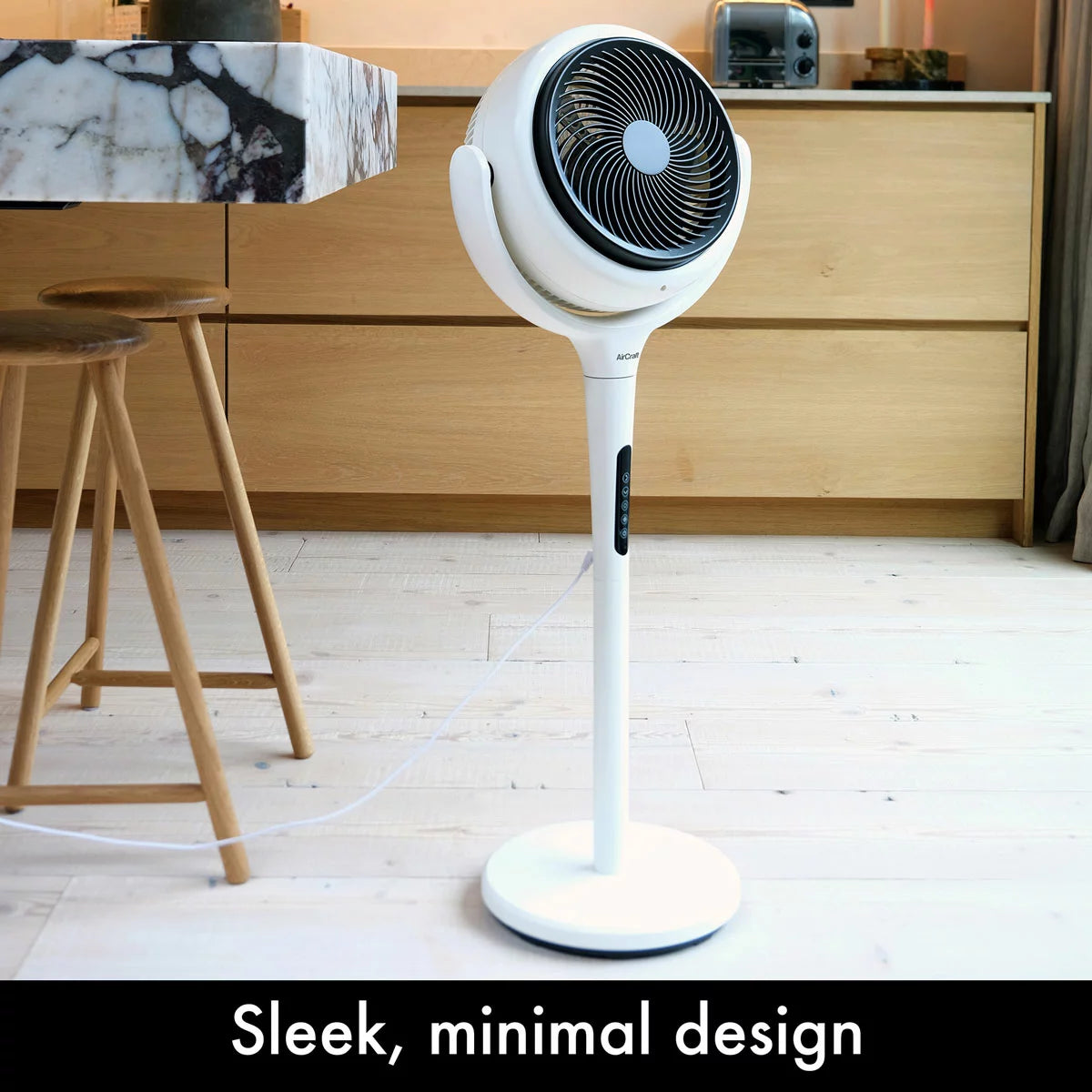 AirCraft LUME Ultra Quiet 2 in 1 Air Circulator Fan With Remote & LED Backlight