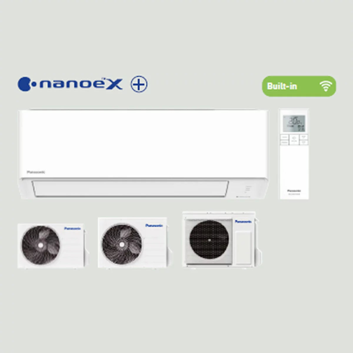 Installed Panasonic Compact Single Split Air Conditioning Unit for Commercial