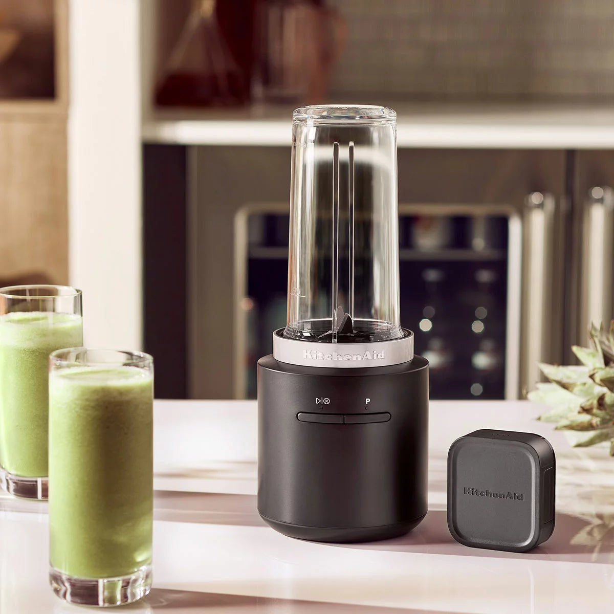 KitchenAid 5KSBR256BM Go Cordless Personal Blender With Battery in Black, view 5