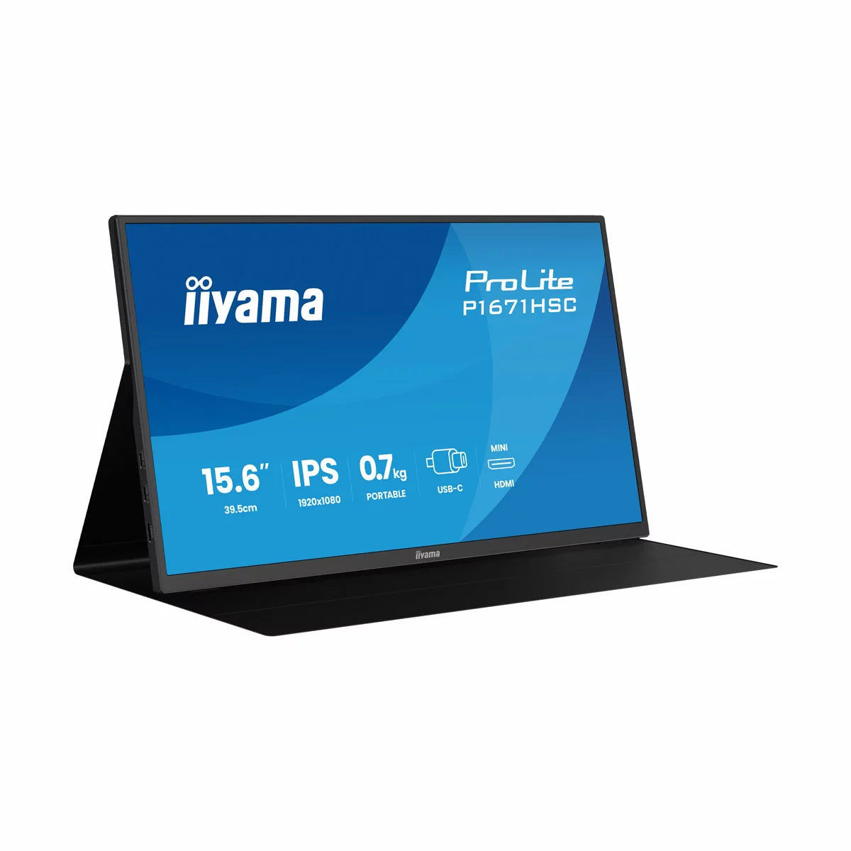 iiyama ProLite 16 Inch 60Hz Full HD IPS Portable Monitor, P1671HSC-B1