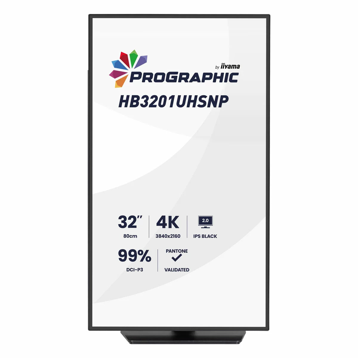 iiyama Prographic 32 Inch 60Hz 4K Ultra HD IPS Monitor, HB3201UHSNP-B1
