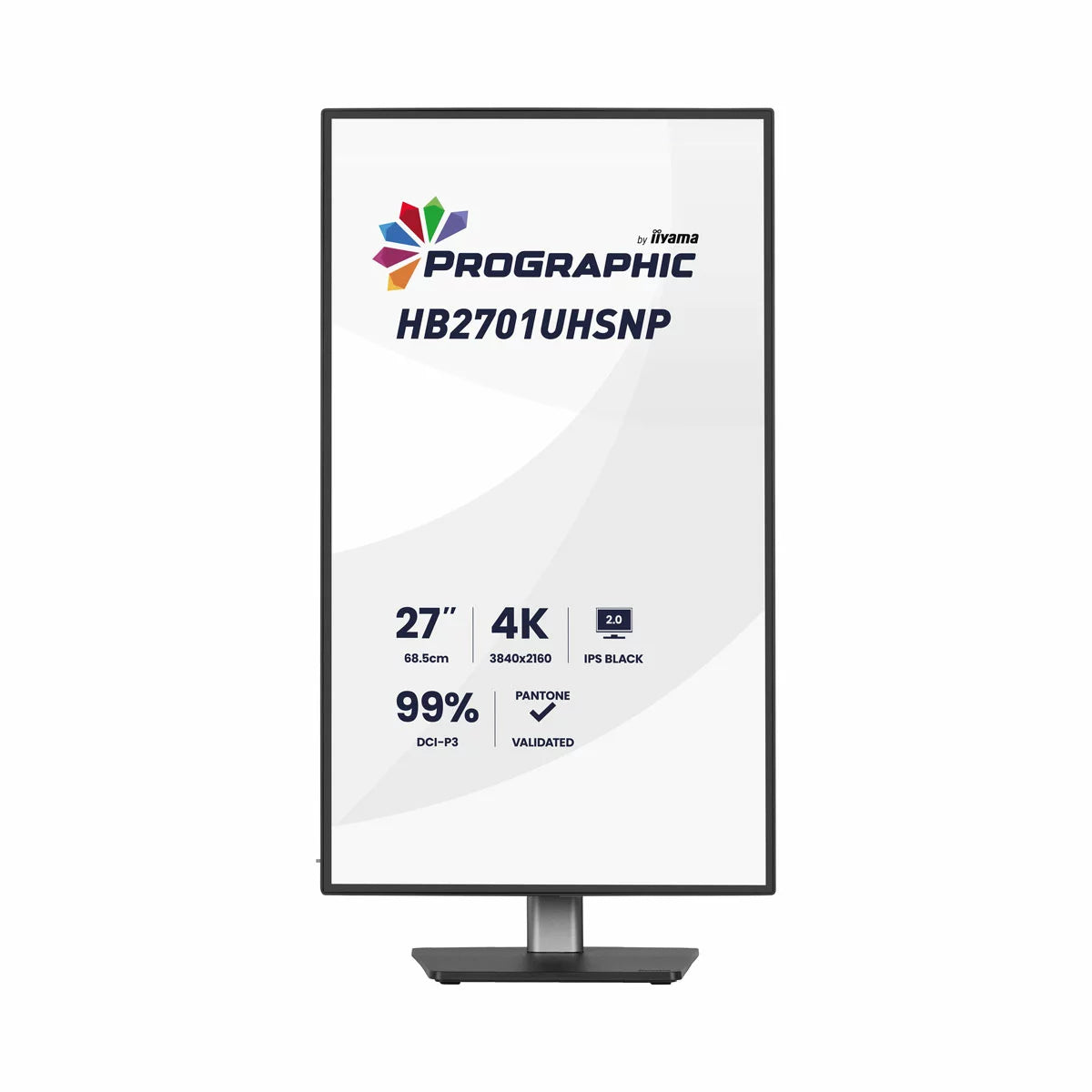 iiyama Prographic 27 Inch 60Hz 4K Ultra HD IPS Monitor, HB2701UHSNP-B1