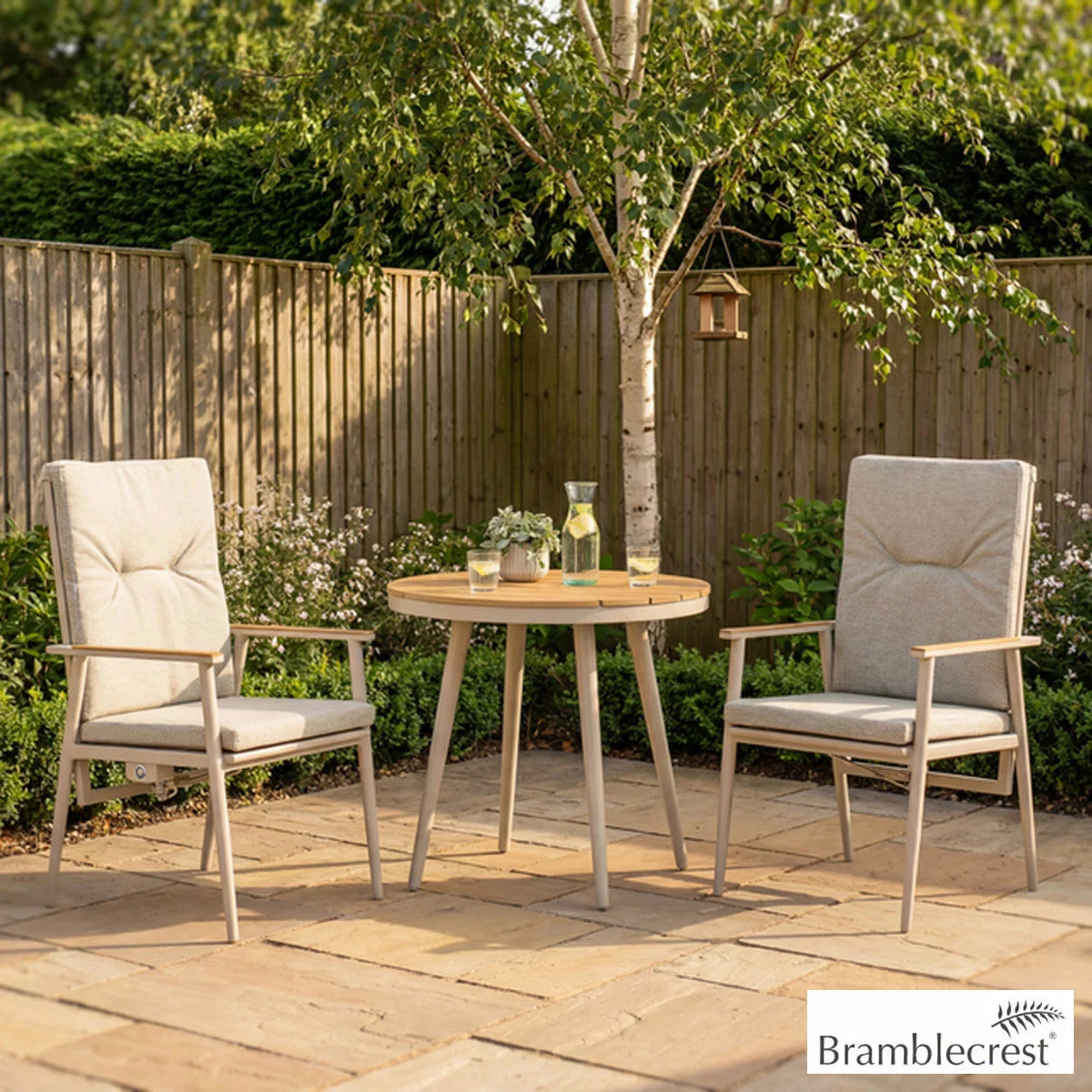 Bramblecrest Wisely 3 Piece Recliner Patio Set in Mocha
