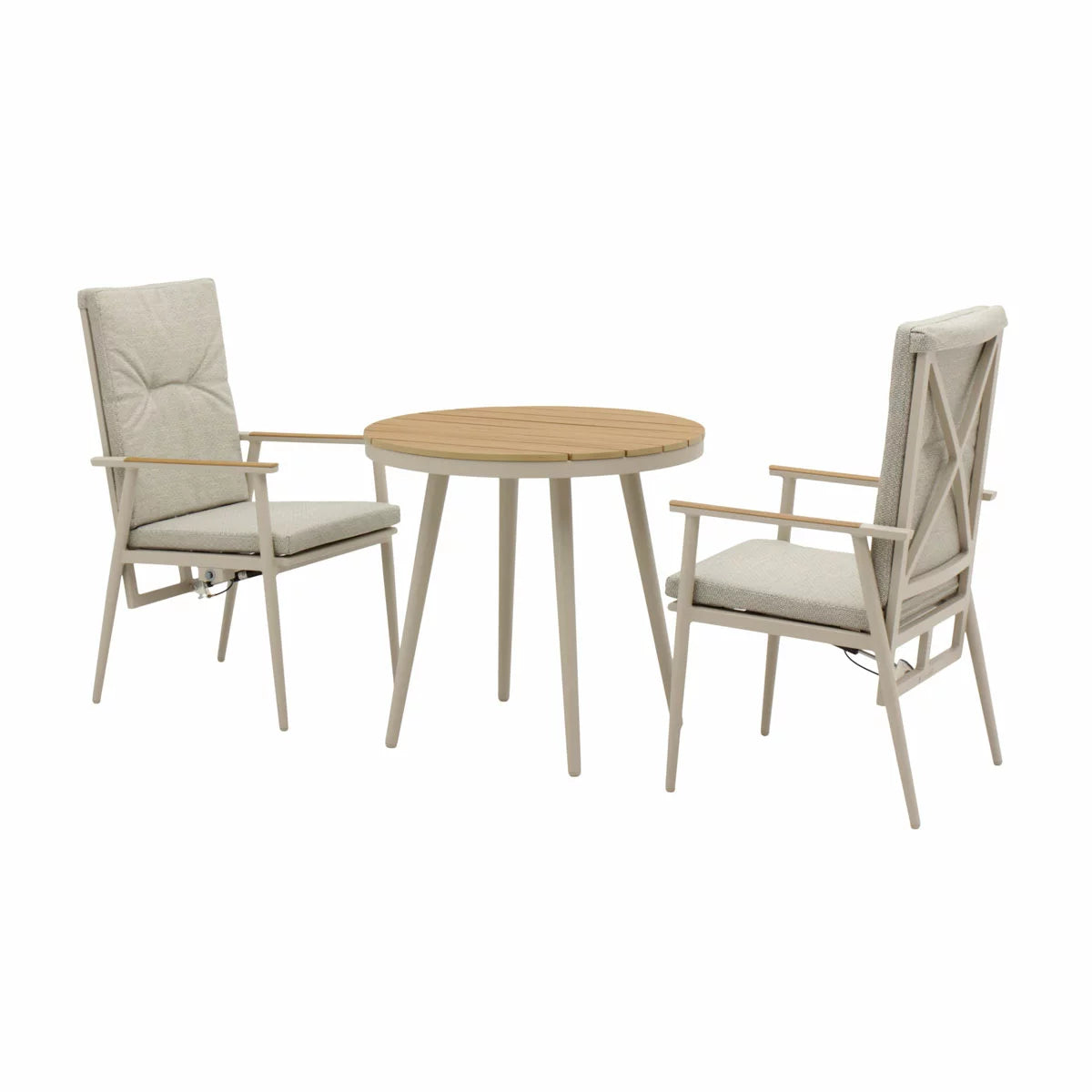Bramblecrest Wisely 3 Piece Recliner Patio Set in Mocha