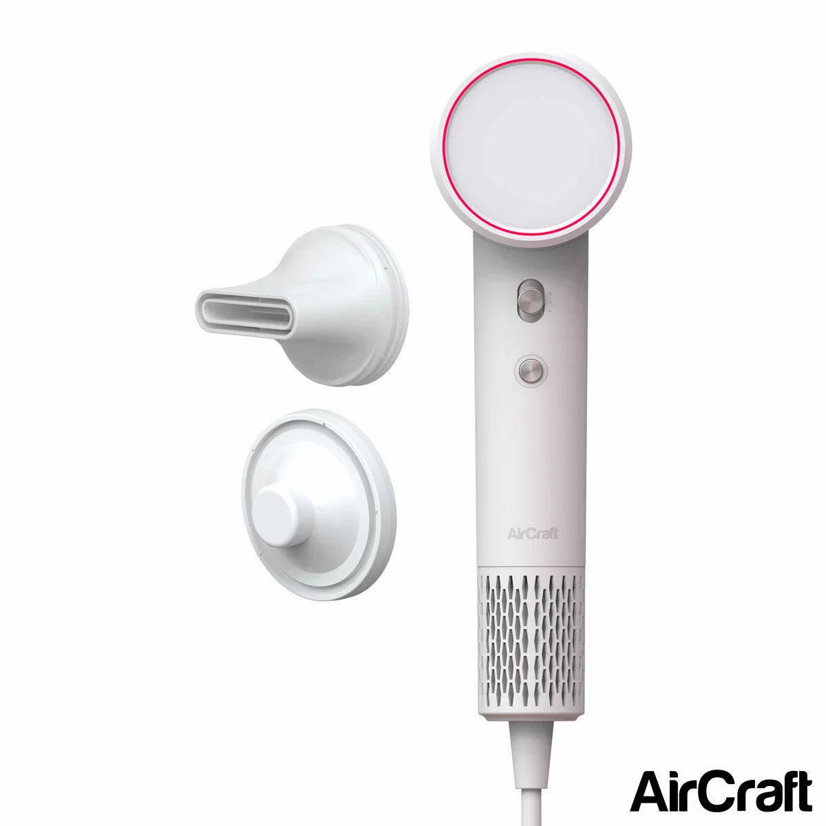 AirCraft Airmotion AIRHD1-W High Speed Ionic Hair Dryer With Heat Control in Snow White