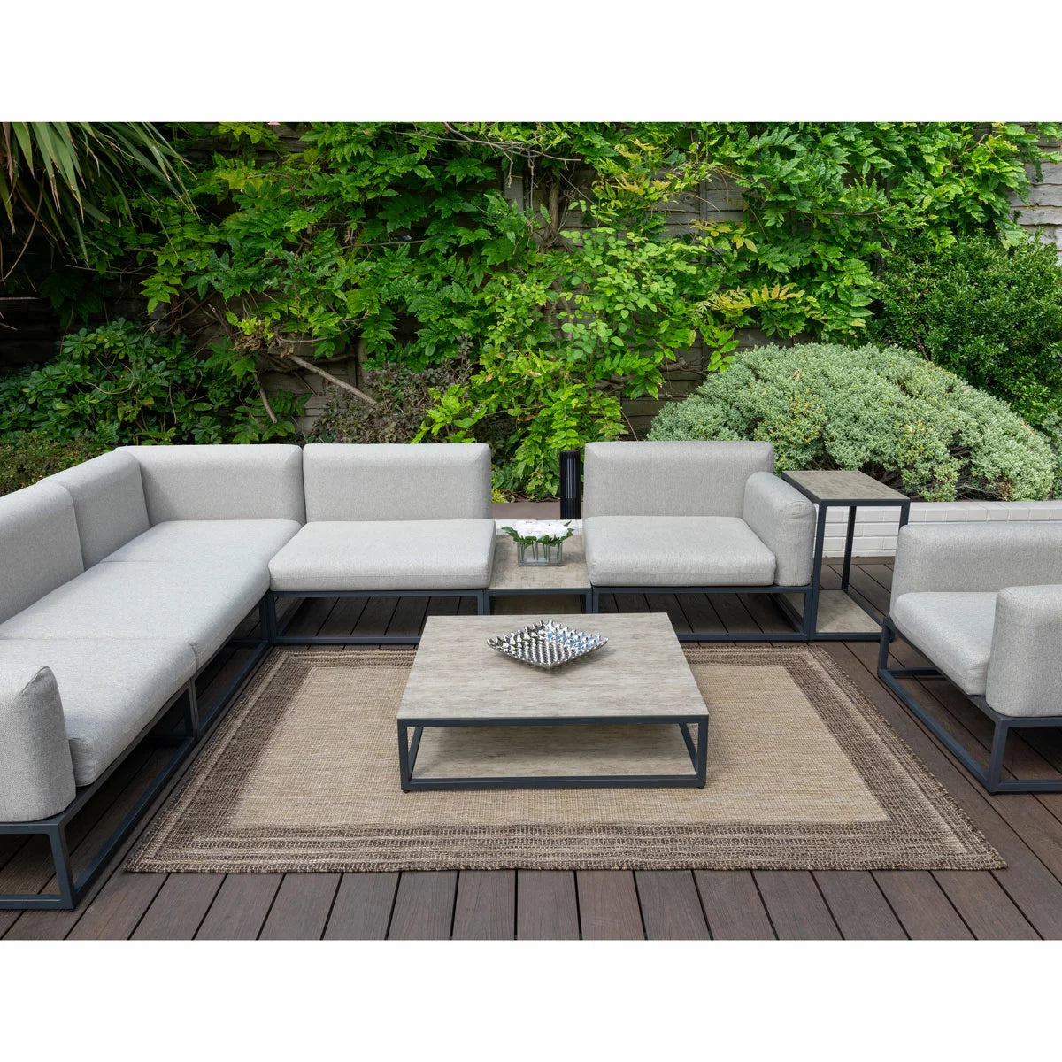 Concept Looms Sumac Beige Brown Indoor Outdoor Rug, in 3 Sizes