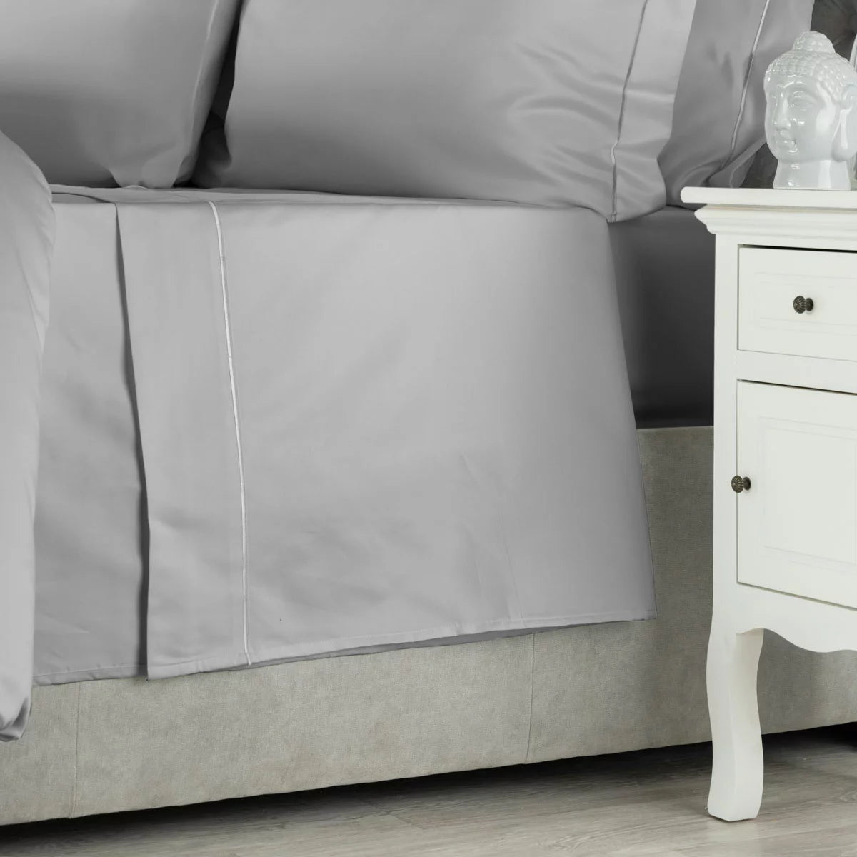 Belledorm Egyptian Cotton 1000 Thread Count Platinum Flat Sheet, in 2 Sizes