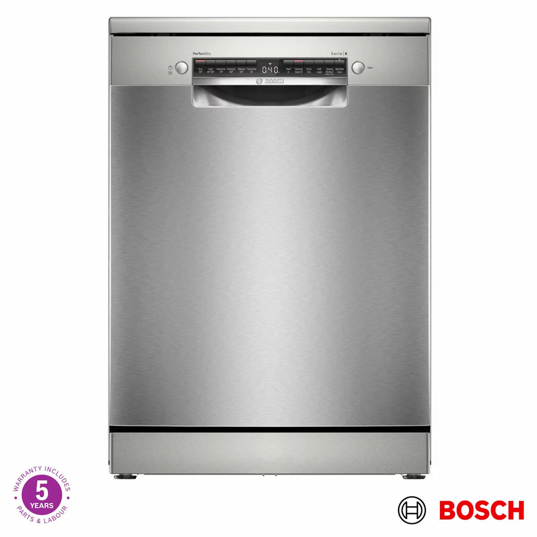 Bosch Series 6 SMS6ZCI10G, 14 Place Setting, Freestanding Dishwasher, B Rated
