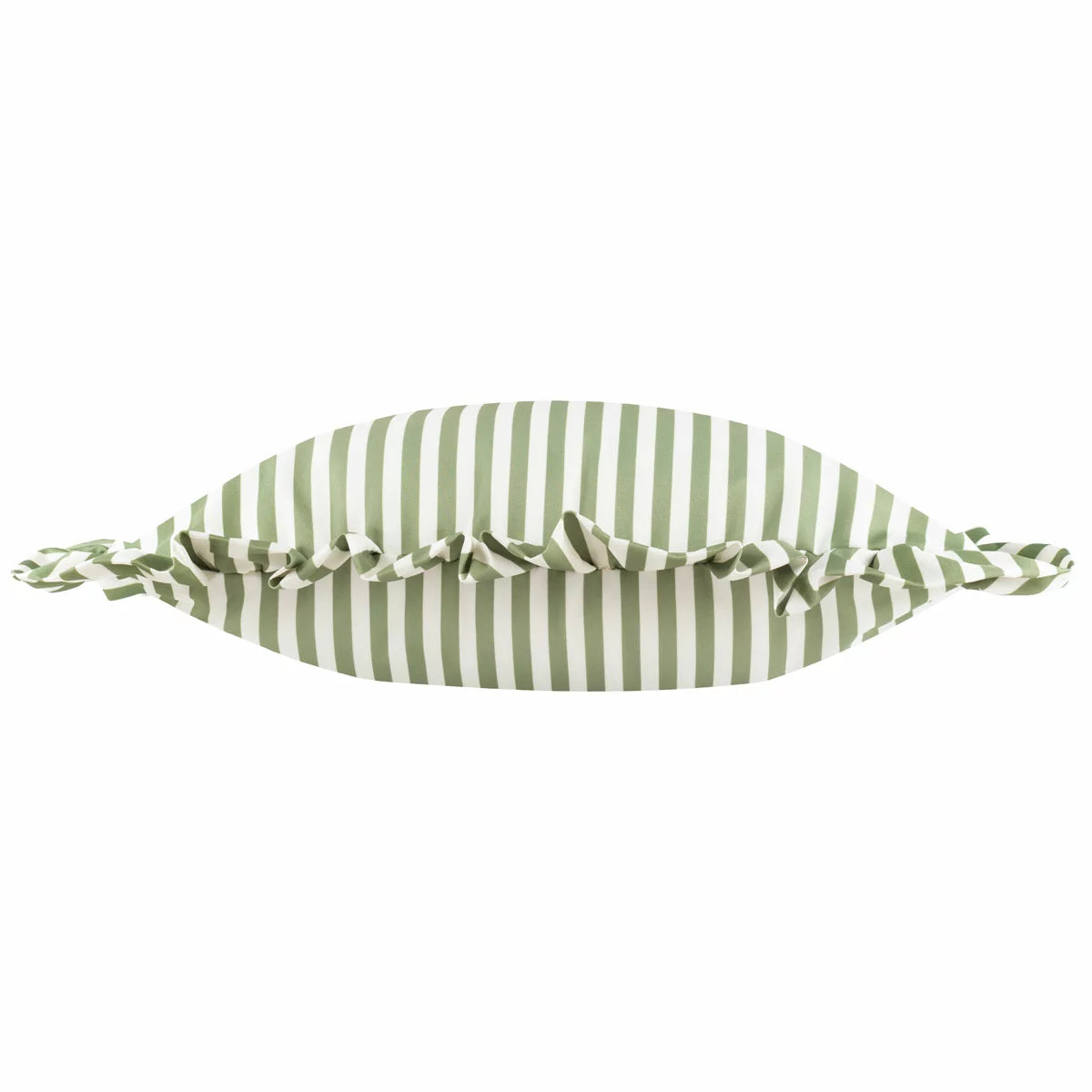 Wylder Millie Ruffle Striped Indoor Outdoor Cushion, 50 x 50 cm