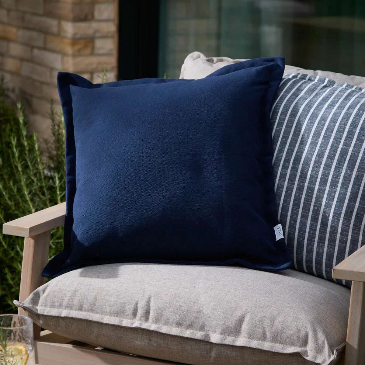 Yard Holmfirth Canvas Indoor Outdoor Cushion, 45 x 45 cm