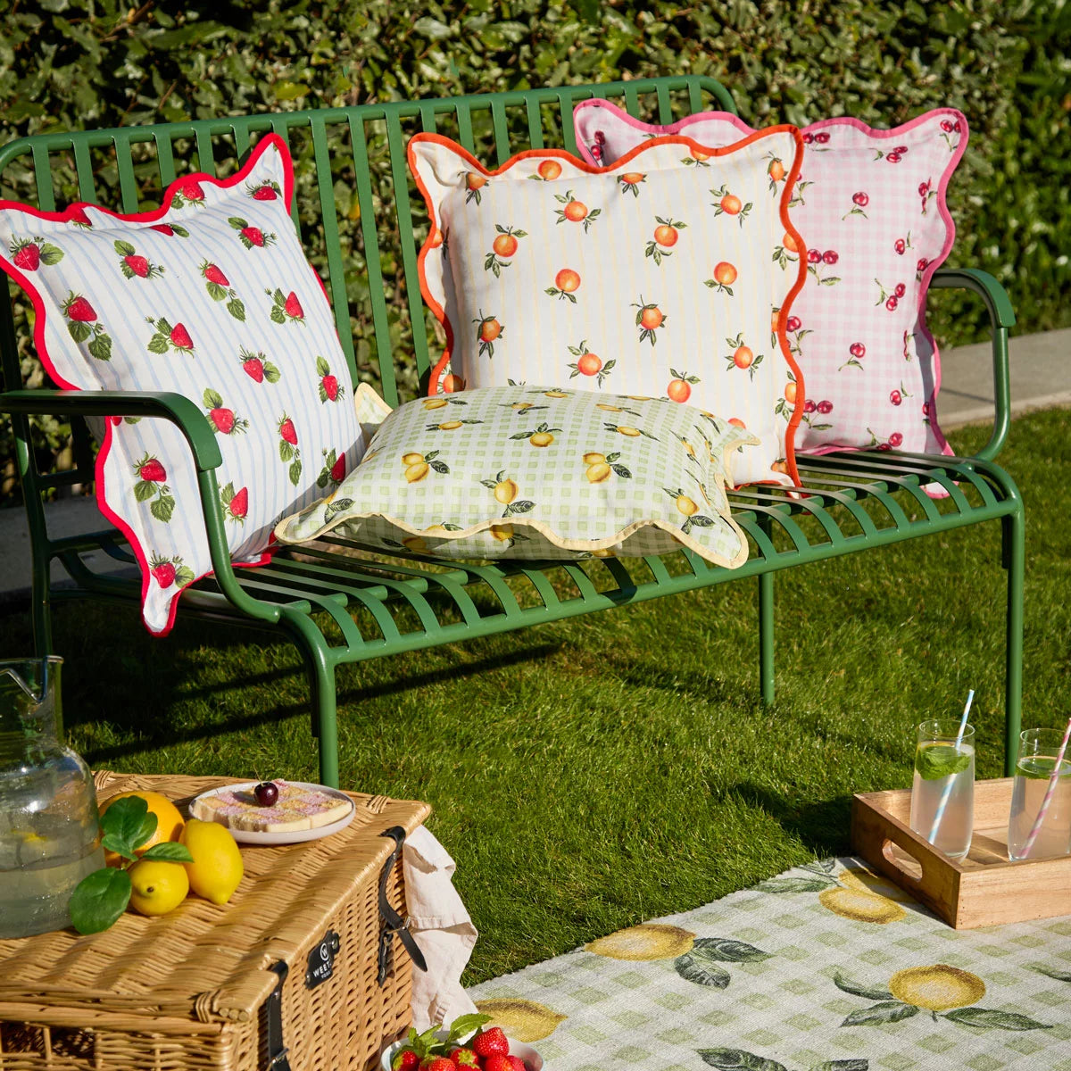 Furn Fruits Indoor Outdoor Cushion in 4 Designs, 45 x 45 cm