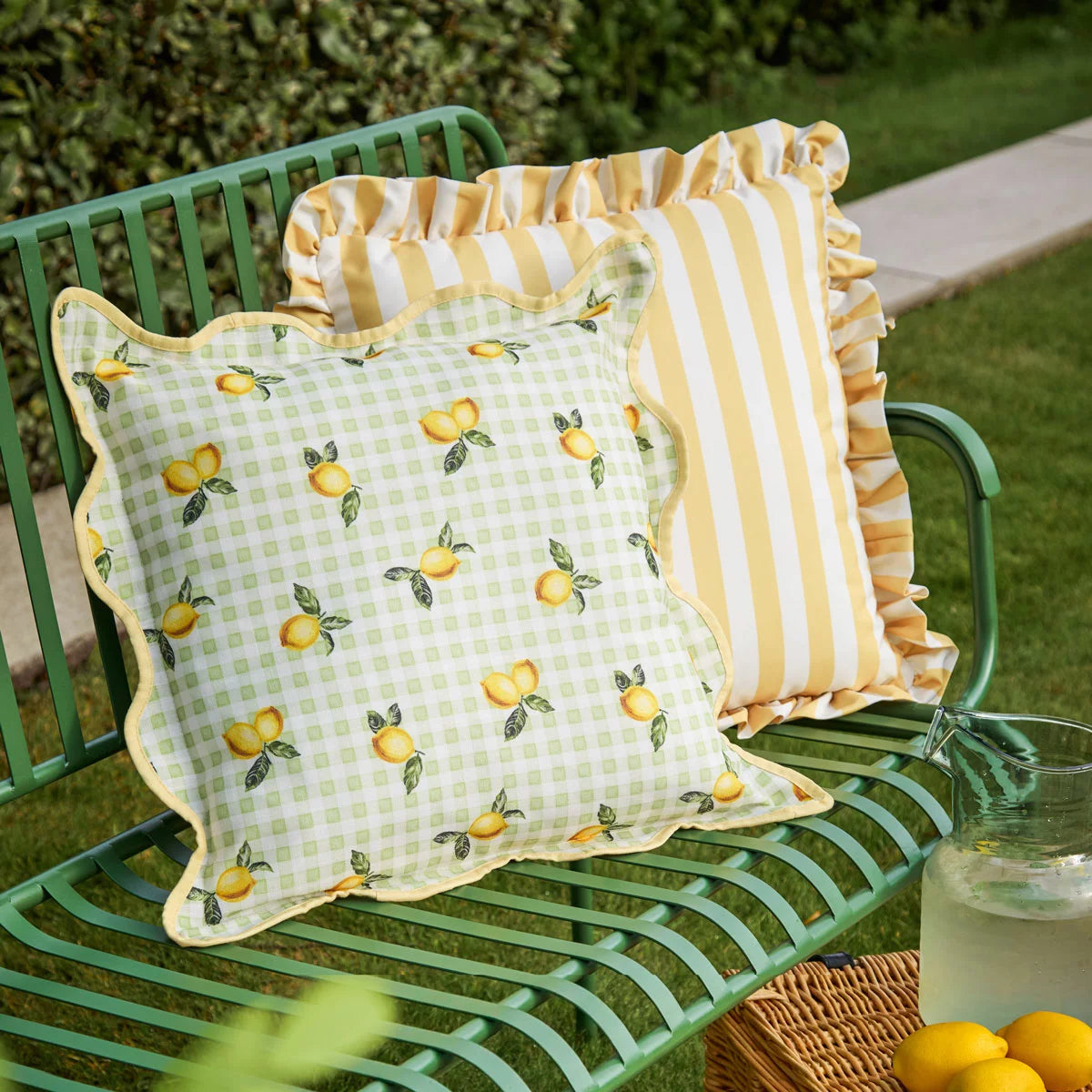 Furn Fruits Lemon Indoor Outdoor Cushion, 45 x 45 cm