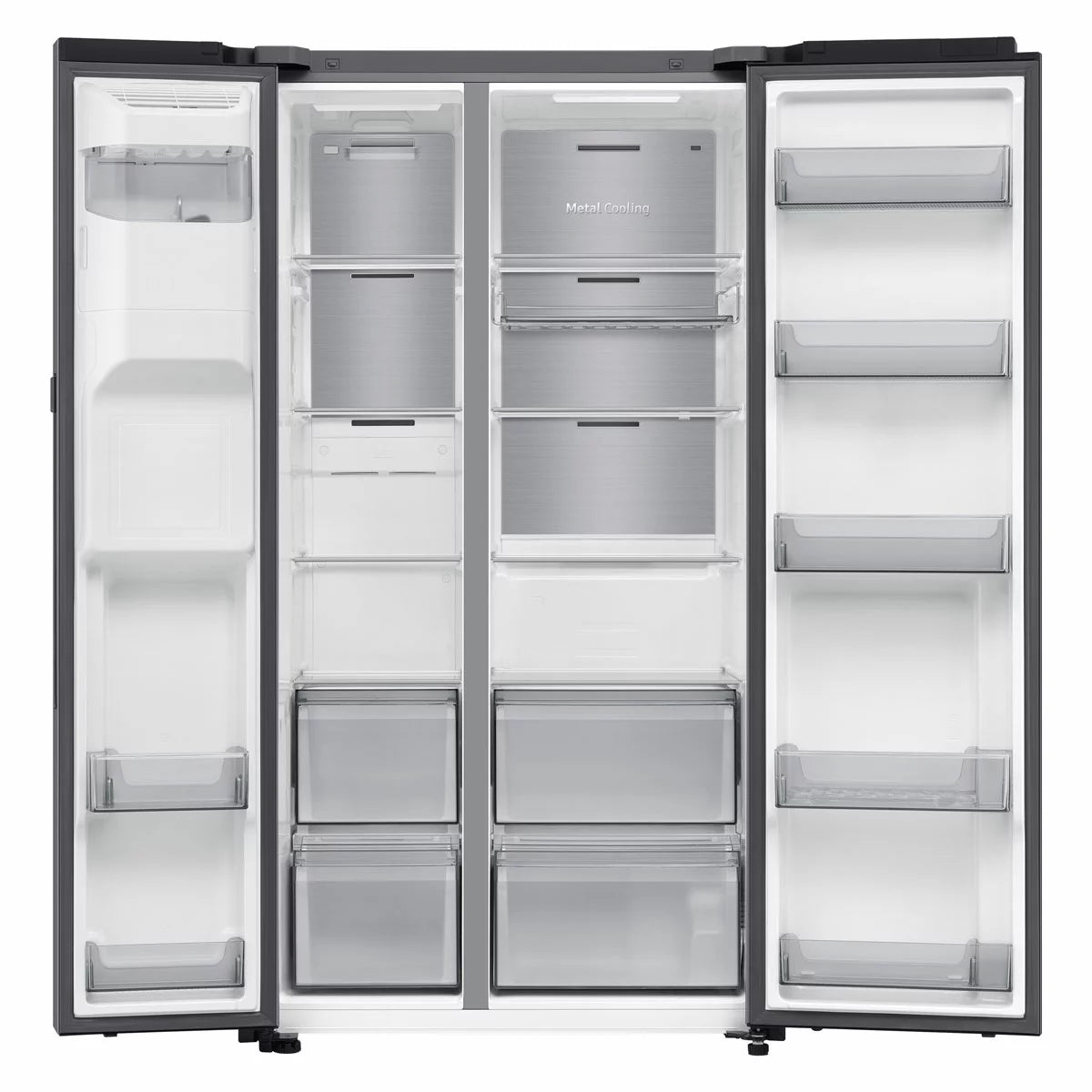 Samsung Series 9 RS90F64EDTEU Side by Side Fridge Freezer, D Rated in Silver