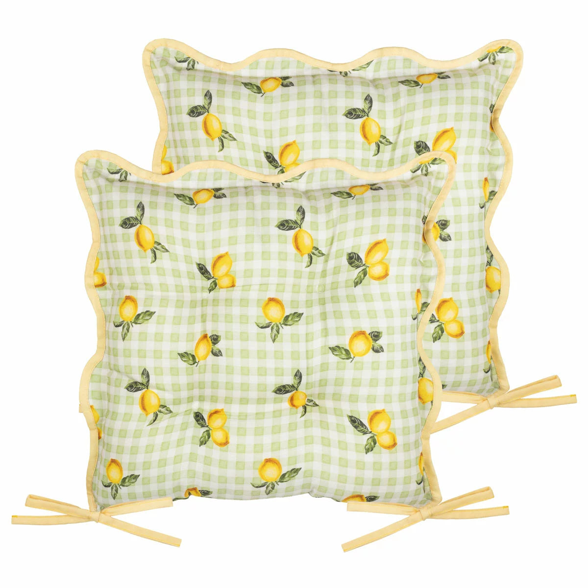 Furn Fruits Indoor Outdoor Seat Pad 2 Pack in 2 Designs, 40 x 40 cm